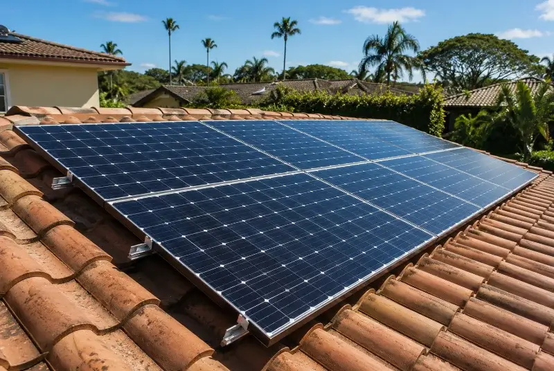 Installation de panneaux solaires à Saumane